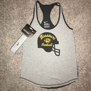 Nike Mizzou Football Loose Fit Tank & Sweatband